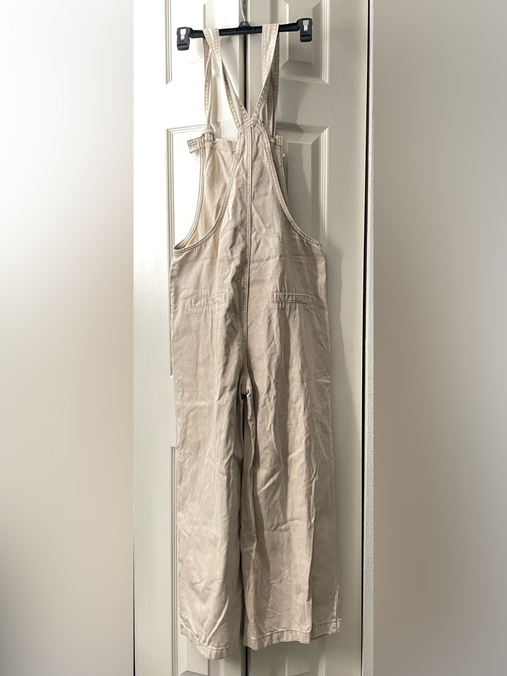 Zenana Outfitters Beige Utility Women’s Jeans Overalls - Picture 4 of 6